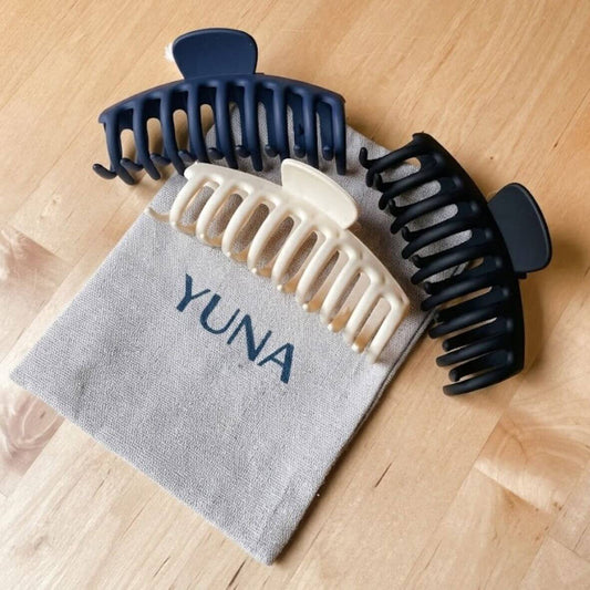 Clamp Hair Clips from above