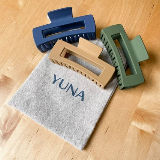 Claw Hair Clips from above